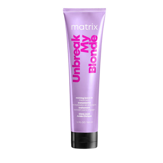 Matrix Reviving Leave-In Treatment, Unbreak My Blonde Treatment, Strengthens and Adds Softness and Shine, For Damaged, Lightened and Over Processed Hair, 150ml (Packaging May Vary)