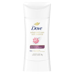 Dove Advanced Care Antiperspirant Deodorant for Women with Pro-Ceramide Technology Lotus Flower Scent for Soft, Resilient Skin, 74g