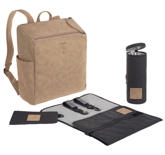 Lassig Tender Backpack Diaper Bag Camel