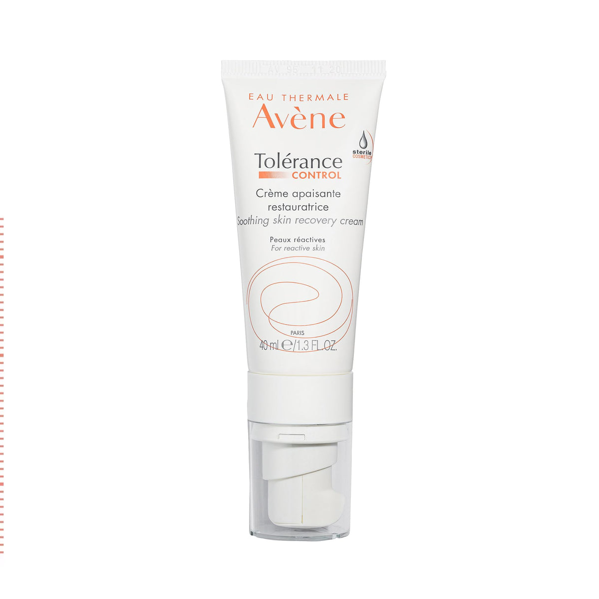 Eau Thermale Avene Tolerance Control Soothing Skin Recovery Balm, for hypersensitive, dry to very dry skin, tube with sterile pump, replacing Skin RECOVERY, 40 ml