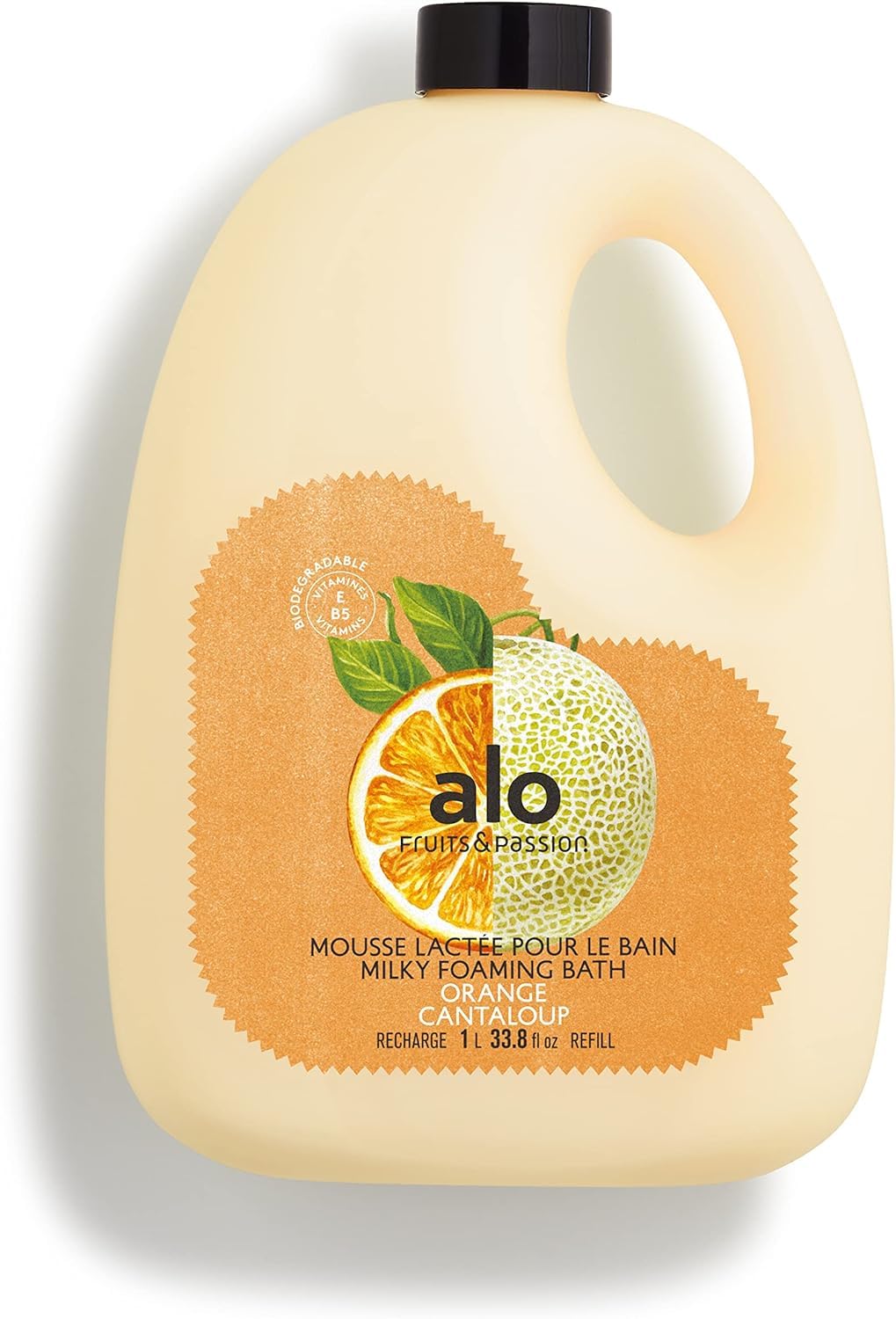 Alo Milky Foaming Bath Refill by Fruits & Passion - Orange Cantaloupe - 1L