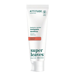 ATTITUDE Fluoride-Free Sensitive Toothpaste, Spearmint Flavor, EWG Verified, Vegan, Sugar-Free, Plant & Mineral-Based Ingredients, Clean Oral Care, 120 grams