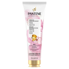Pantene Nutrient Blends Miracle Moisture Boost Rose Water Conditioner for Dry Hair, Sulfate-Free, Paraben-Free, Safe for Color-Treated Hair, 237 mL