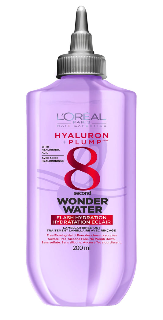 L'Oréal Paris Hair Expertise Hyaluron Plump Wonder Water, Lamellar Rinse Out Treatment, For Dehydrated Hair, 200ml