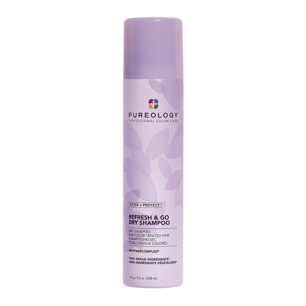 Pureology Style + Protect Refresh and Go Dry Shampoo, For Colour-Treated Hair, For Fine to Thick and Straight to Curly Hair, Absorbs Oil and adds Movement, Vegan, Sulfate-free, Paraben-Free, 150 g