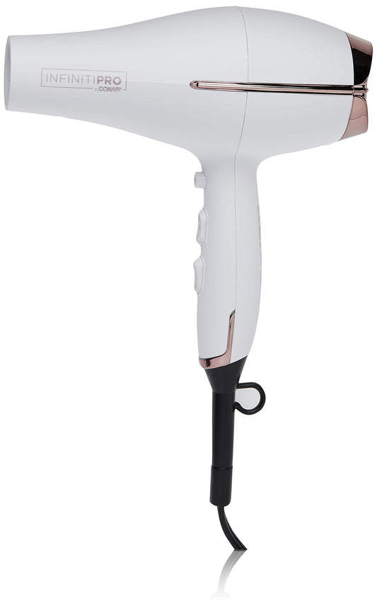 Conair 362C Infiniti Pro Tourmaline Ceramic Soft Touch Full Size Hair Dryer, 1875 watts Soft Velvet Touch Blow Dryer, Includes Concentrator, 3 heat/ 2 Speed Settings, Hair Dryer, Great for travel