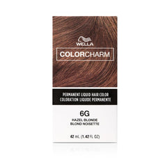 WELLA Color Charm Permanent Liquid Hair Color for Gray Coverage, 6G/555 Hazel Blonde