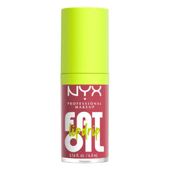 NYX Professional Makeup Lip Gloss, High Shine, Non-Sticky Finish, 12H Hydration, With Squalane, Rapsberry and Cloudberry Oils, Fat Oil Lip Drip, Shade: Chillin' Like a Villain (Cream Pale Dusty Rose)