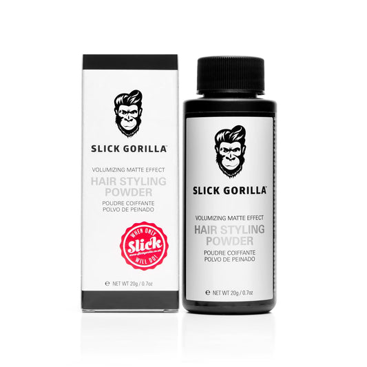 Slick Gorilla Hair Styling Powder for Men 0.70 oz (20g) | Texture Powder | Matte Finish | 24 Hours All Day Hold | Adds Volume & Texture | Lightweight | Non-Sticky | No Shine | Texturizing Product