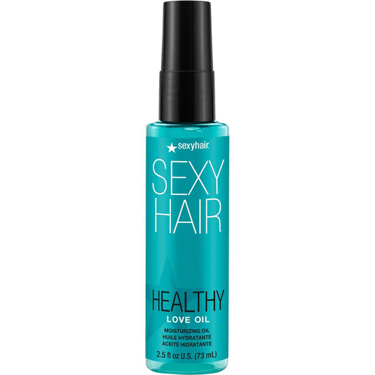 SexyHair Healthy Love Oil Moisturizing Oil, 2.5 Oz | Improves Smoothness and Controls Frizz | Thermal Protection and Adds Shine | All Hair Types