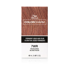 WELLA Color Charm Permanent Liquid Hair Color for Gray Coverage, 7WR Tan Blonde
