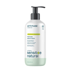 ATTITUDE Hand Soap for Sensitive Skin with Oat and Avocado Oil, Made in Canada, EWG Verified, Dermatologically Tested, Vegan, 473 mL