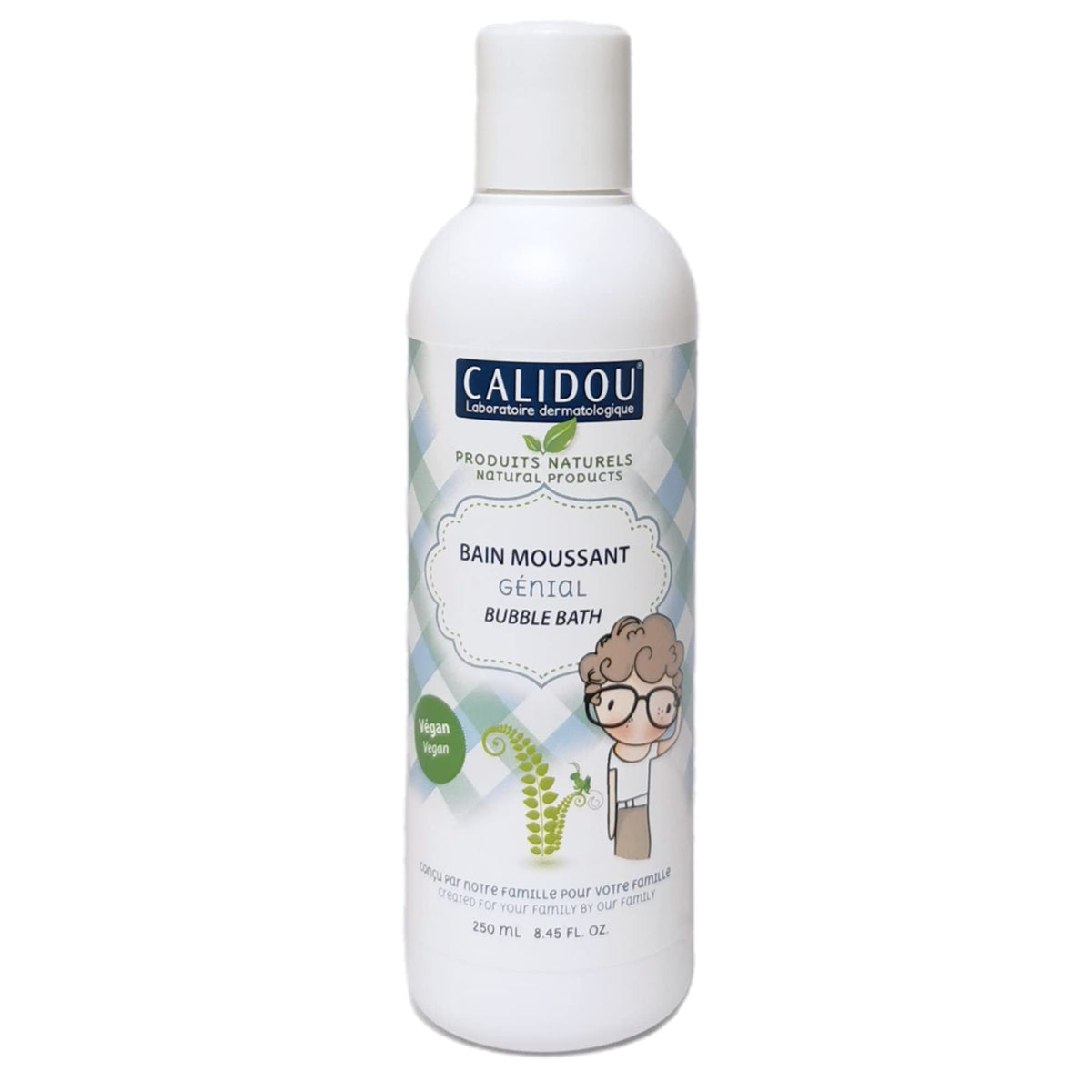 CALIDOU Genial Natural Bubble Bath and Wash for Baby & Kids | Moisturizing | Vegan | Bain Moussant | 200ml