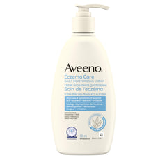 Aveeno Eczema Care Daily Moisturizing Cream, Dry Skin Moisturizer, Itchy Skin Relief, Eczema prone Skin, Fragrance Free, 330 mL