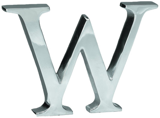 KINDWER Aluminum Letter, 6-Inch, Monogrammed Letter W