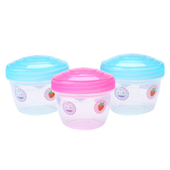 Gabby’s Dollhouse To Go Containers -Snack Container for Kids/Salad Dressing Food Storage Containers with Lids/BPA-Free- 3 Vibrant Colors with Loveable Character Designs Per Set-140ml each