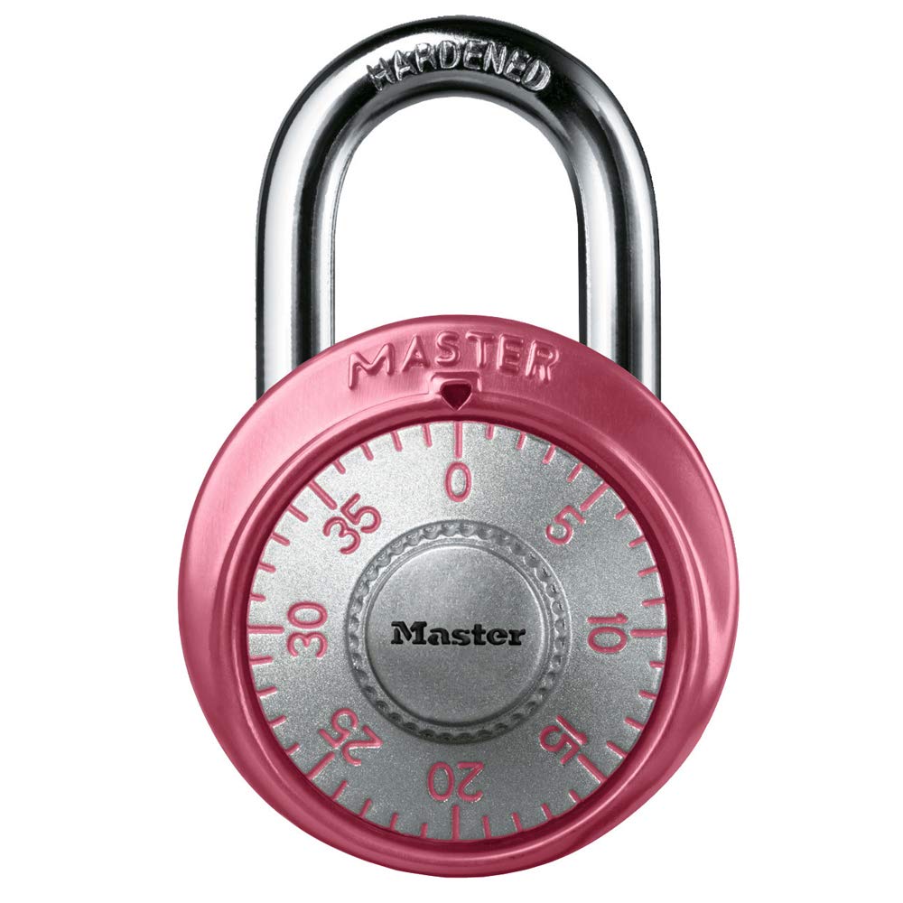 Master Lock 1530DPNK Breast Cancer Research Foundation Dial Combination Lock, Pink