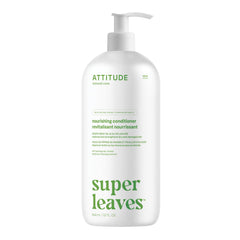 ATTITUDE Nourishing Hair Conditioner, Made in Canada, For Dry and Damaged Hair, Naturally Derived Ingredients, Vegan Detangler, Dermatologically Tested, Grapeseed Oil and Olive Leaves, 946 mL