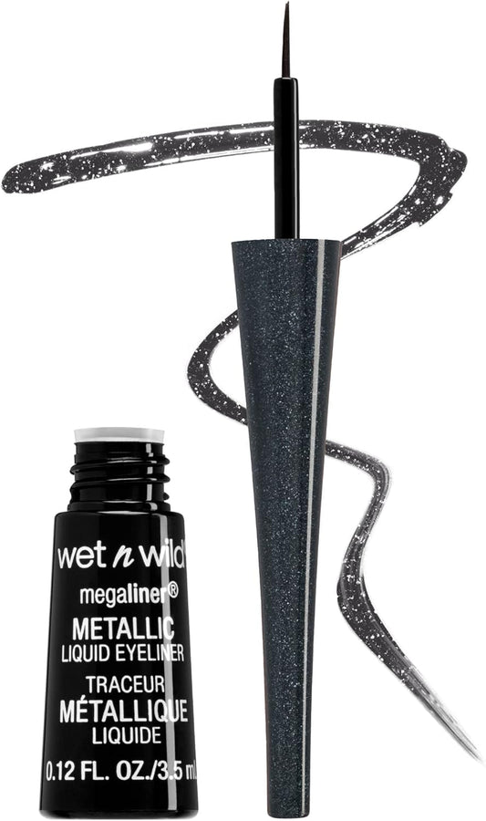 Wet n Wild MegaLiner Metallic Liquid Eyeliner Black Cosmic Black