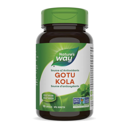 Nature's Way Gotu Kola, Source of Antioxidants - Non-GMO, 100% Vegetarian - 100 capsules