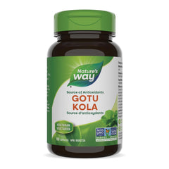 Nature's Way Gotu Kola, Source of Antioxidants - Non-GMO, 100% Vegetarian - 100 capsules