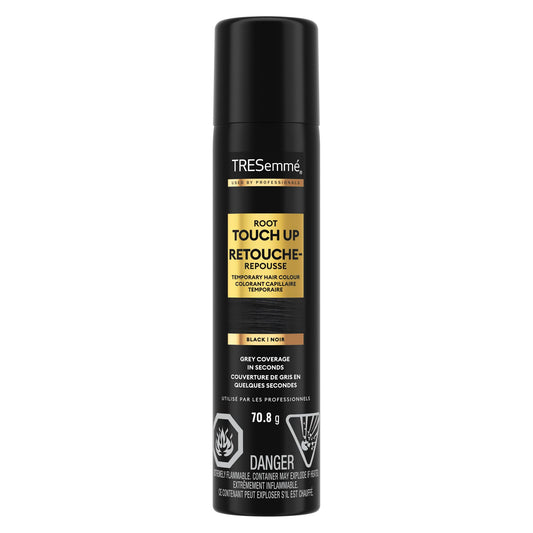 TRESemmé Root Touch-Up Hair Spray conceals greys in seconds for black hair temporary hair colour in an aerosol spray 70.8 g