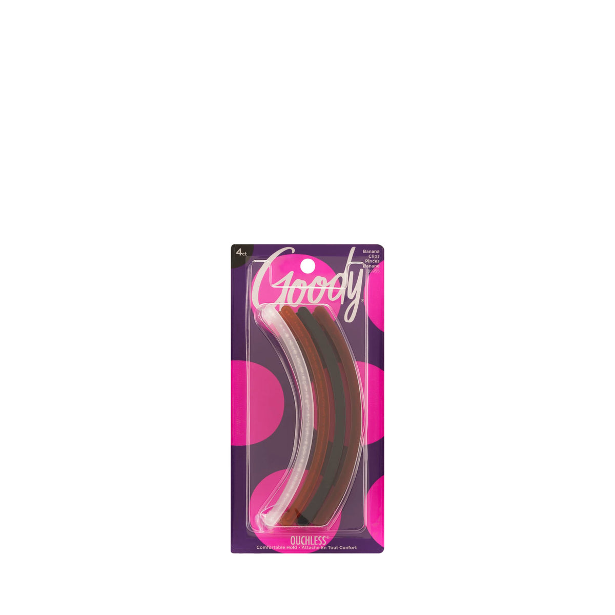 Goody Women's Classics Clincher Comb, 5 Inch, 4 Count