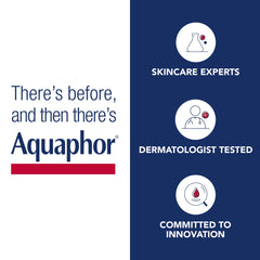 Aquaphor Lip Repair Lip Ointment for Extremely Dry, Chapped and Cracked Lips, Formulated with Panthenol and Vitamins C and E, Fragrance Free, Non Comedogenic Lip Balm, 10mL