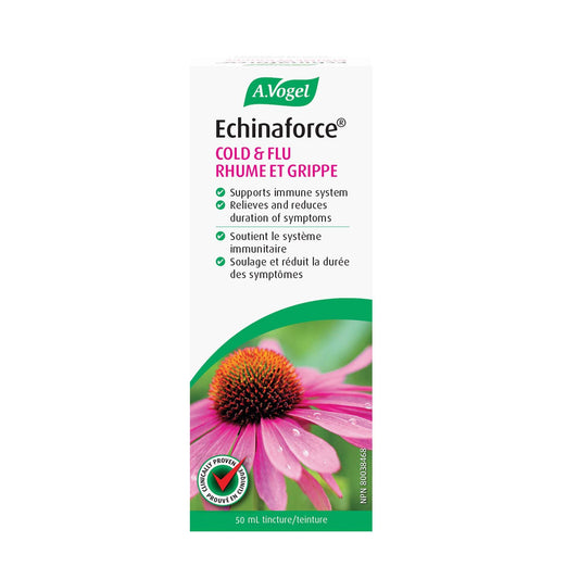 A.Vogel Echinaforce Echinacea Tincture 50mL – Clinically Proven Cold & Flu Relief - Immune Support Drops - 860 mg Fresh Organic Echinacea - Sugar-Free & Pregnancy Safe