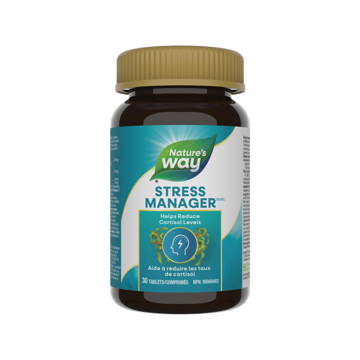 Nature’s Way Stress Manager – Stress Relief Tablets with Ashwagandha, L-Theanine, Magnolia Bark & Phosphatidylserine – Reduces Symptoms of Stress, Fatigue & Sleeplessness – 30 Vegetarian Tablets