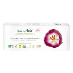 Naty Maternity Pads for Women - Pregnancy and Postpartum Pads for Maternal Care and Recovery, Absorbent for Leak Protection (10 Count)