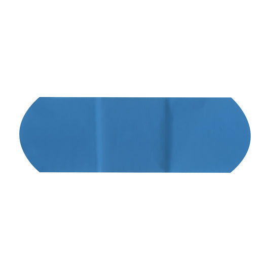American White Cross 1114025 Blue Metal Detectable Adhesive Strips, Sterile, Plastic, 1" x 3", 150 per Case, 10 Tray per Case (Pack of 1500)