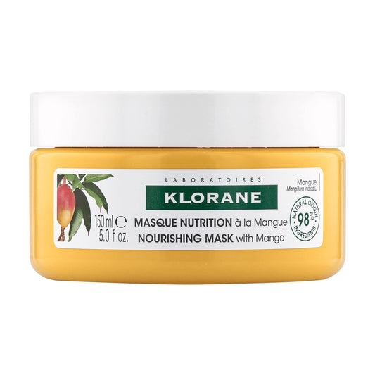 Klorane - Nourishing Mask with Mango - Dry Hair, Deep Conditioning and Overnight Treatment, Dermatologist Tested - 150ml