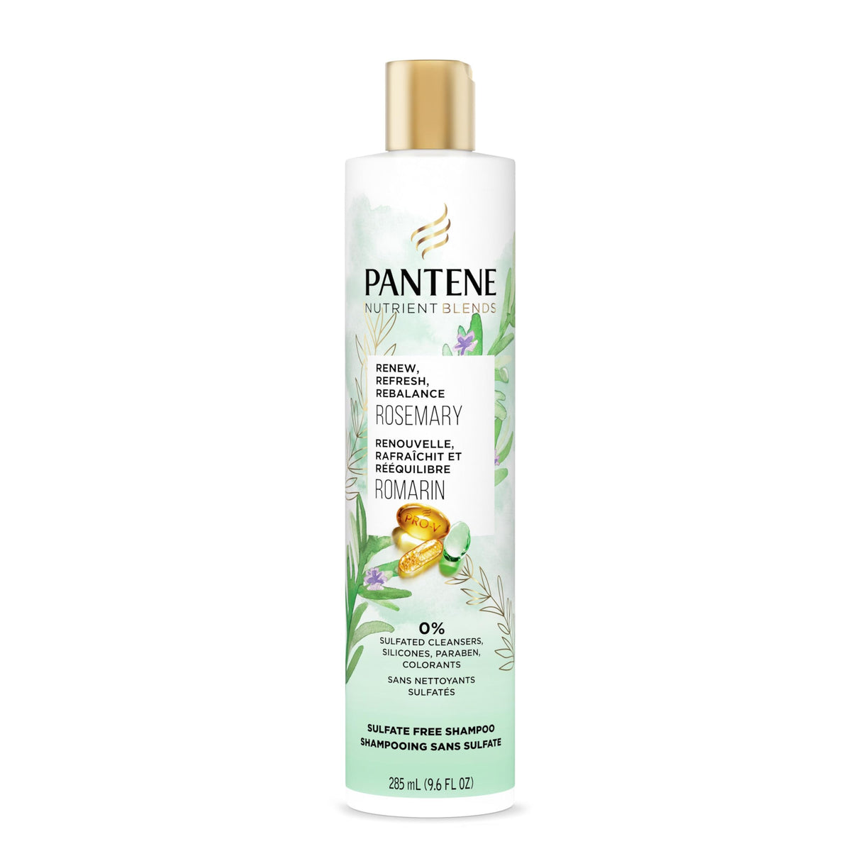 Pantene Nutrient Blends Renew, Refresh & Rebalance Rosemary Sulfate Free Shampoo 285 mL