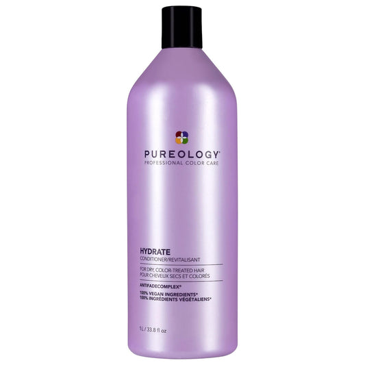 Pureology Hydrate Moisturizing Conditioner | For Medium to Thick Dry, Color Treated Hair | Sulfate-Free | Vegan