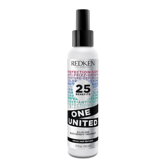 Redken One United All-In-One Leave In Conditioner, Multi-Benefit Treatment, Heat Protectant Spray for Hair, All Hair Types, Paraben Free , 150 milliliter
