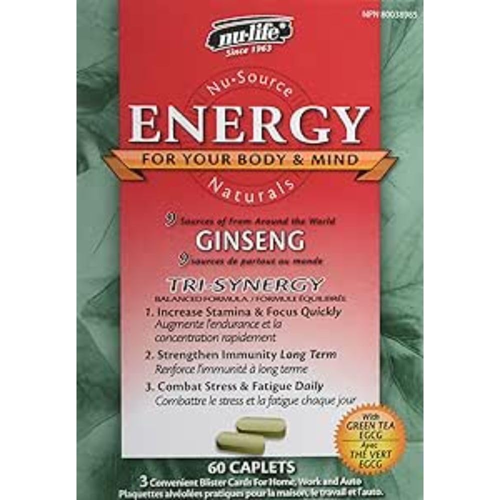 Nu-Life Energy Caplets, 60 Count Blister/IFC