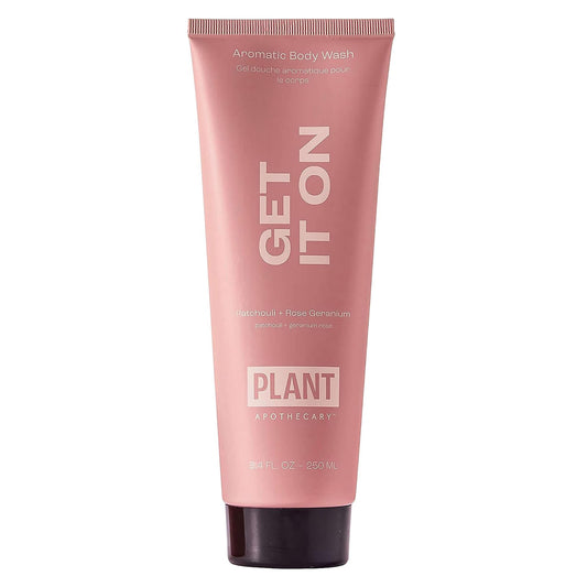 Plant Apothecary Get It On Natural Aromatherapy Body Wash for Men and Women - Shower Gel with Vitamin C and Vitamin E, Coconut Extract and Jojoba Oil to Nourish and Comfort Dry Skin - 250 ml