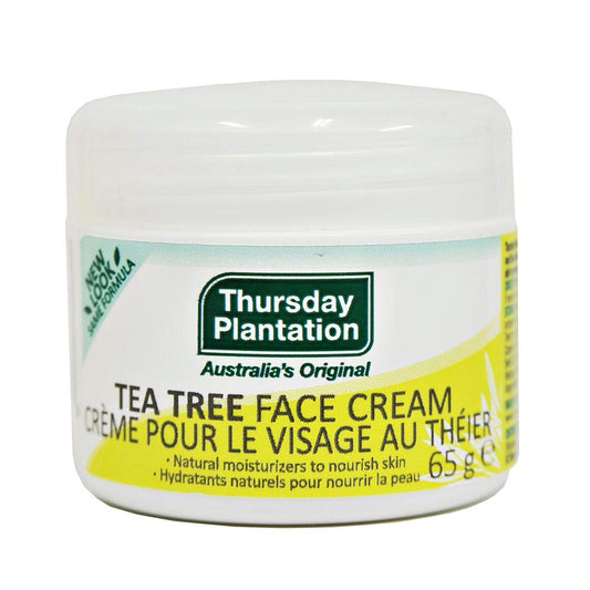 Thursday Plantation Tea Tree Face Cream with Rosehip & Vitamin E - Hydrating, Lightweight Formula - Clear, Dewy Complexion - Ideal for Daily Use - 65g