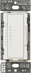 Lutron Maestro Countdown Timer Switch for Fans and Lights, 3A/150-Watt LED Bulbs, Single-Pole/Multi-Location, MA-T51MN-SW, Snow