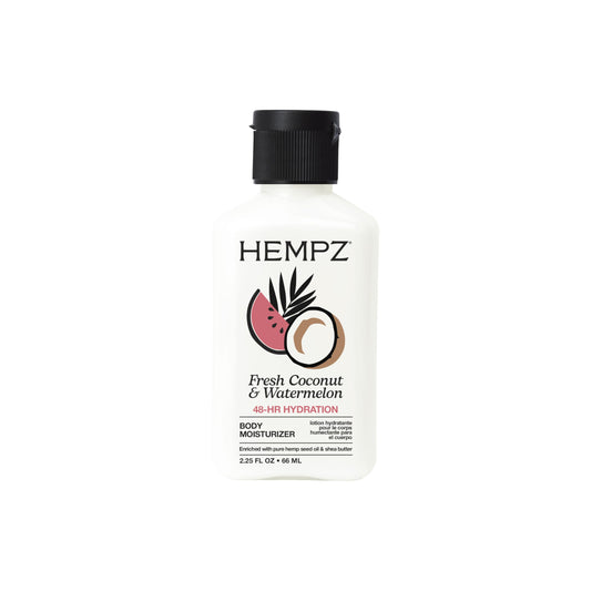 Hempz Herbal Body Moisturizer, Pearl White, Fresh Coconut/watermelon, 2.25 Oz
