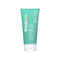 Thinksport Kids SPF 50 plus Mineral Sunscreen. Safe, Natural Sunblock for Children, Water Resistant Sun Cream Broad Spectrum Sun Protection, Vegan, Reef Friendly Sun Lotion, 6oz