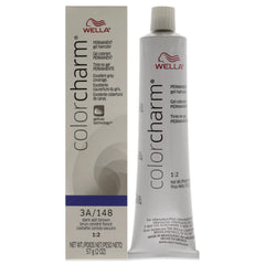 COLORCHARM Permanent Gel| Hair Color for Gray Coverage| 3A Dark Ash Brown| 2 Fl oz.