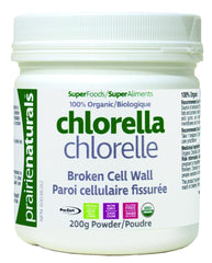 Prairie Naturals Organic Chlorella Broken Cell Wall Powder - 200 Gram