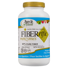 Pure-lē Fiberrific + Enzymes | Inulin Fiber Supplement Powder + Added Digestive Enzymes | Supports Digestion, Gut & Intestinal Health, Regularity, Helps Reduce Bloating | 60 Servings