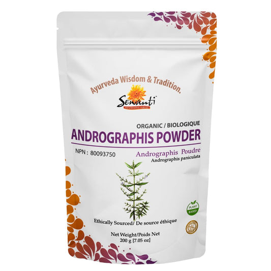 Organic Andrographis Powder 200g/ NPN 80093750/ Kalmegh/Andrographis Paniculata/For Liver Health