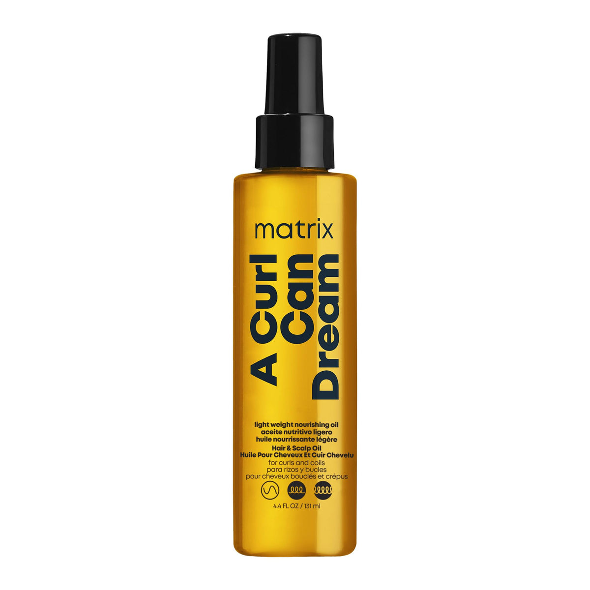 Matrix Light-Weight Hair and Scalp Oil A Curl Can Dream, For Curly & Coily Hair, Silicone Free, Infused with Manuka Honey Extract, 131ml (Packaging May Vary)