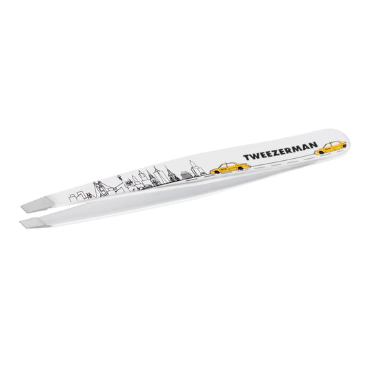 Tweezerman Exclusive 40th Birthday Slant Tweezer - Hair Removal Tweezers, Stainless Steel