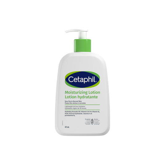 Cetaphil Moisturizing Lotion, Hydrating Body Lotion & Moisturizer for Sensitive & All Skin Types, Fragrance Free, Hypoallergenic, Non-Comedogenic, Dermatologist Recommended, 473 ml