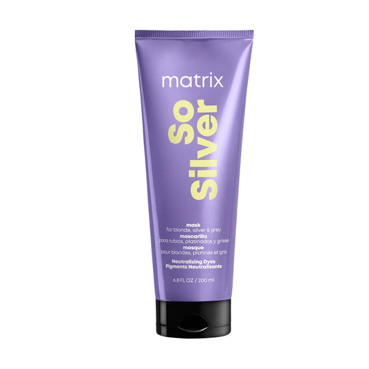 Matrix Hair Mask, So Silver Conditioning, Neutralizes Yellow Brassy Tones, Tones Blonde Silver Grey Hair, Packaging May Vary